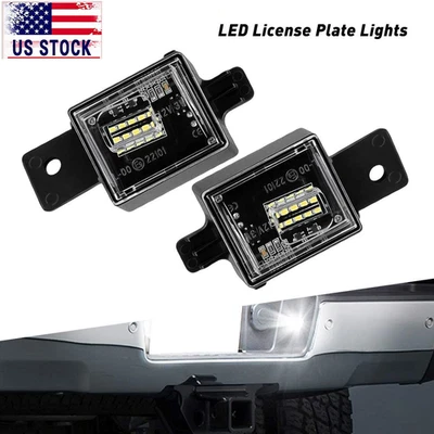 LED License Plate Lights For 2014-2021 Chevy Silverado GMC Sierra 1500 2500 3500 - Image 1 of 4