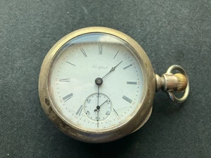 Rockford Grade 830 18s 17 Pocket Watch, Coin Silver Case - Picture 1 of 6