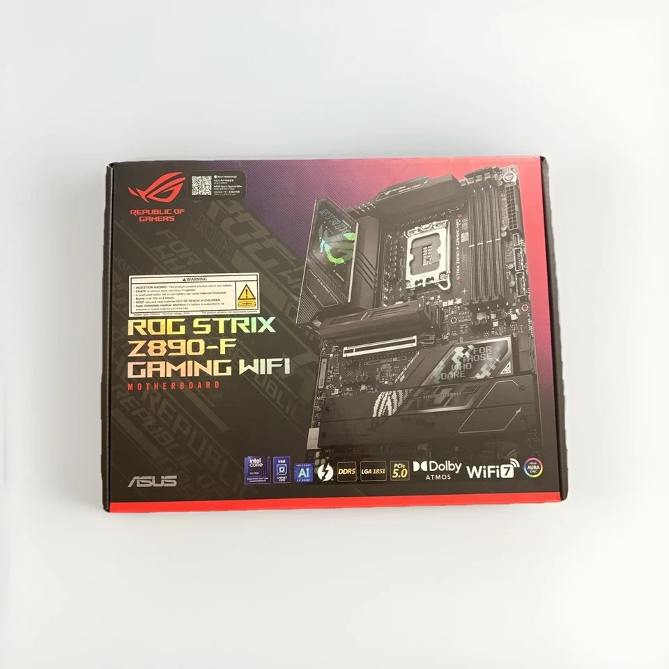 ASUS - ROG STRIX Z890-F GAMING WIFI (Socket LGA 1851) Intel Z890 ATX DDR5 Wi-... - Image 1 of 4