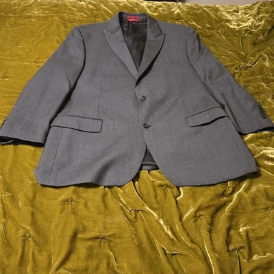 Traje de lana gris Alfani chaqueta abrigo deportivo para hombre talla 48R limpio Foto 1 de 4