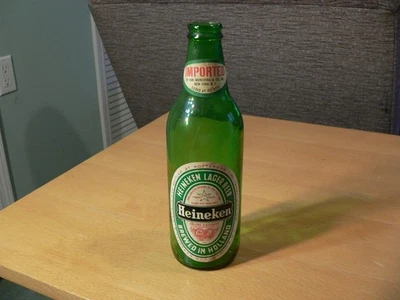 Винтажная пивная бутылка 1972 Heineken Lager 12 унций пивоварня Heineken Rotterdam Netherl - Изображение 1 из 4