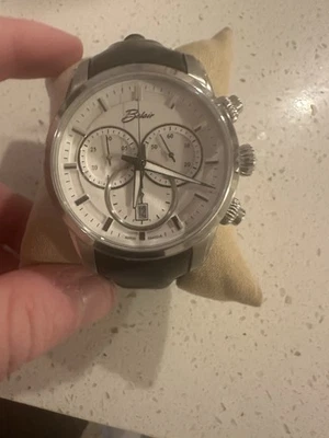 Reloj Belair A9830W/B-BLK con correa de cuero negro Foto 1 de 4