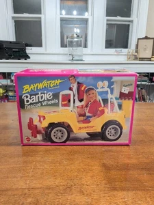 Rare Vintage Baywatch Barbie Lifeguard Jeep RESCUE WHEELS 1994 Mattel #67206 New - Picture 1 of 4