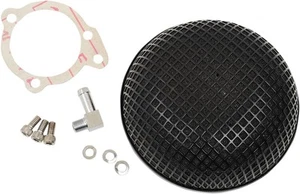 Drag Specialties Moto Motorcycle Motorbike Bob Retro-Style Air Cleaner Black - Picture 1 of 1
