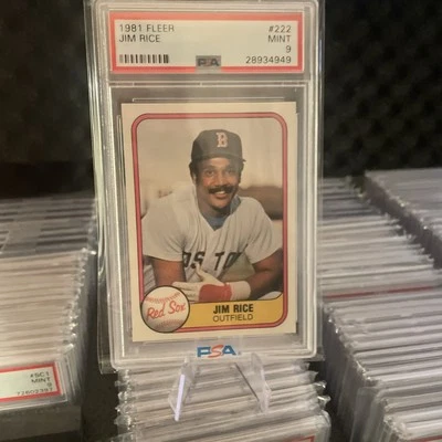 1981 POP 78👈FLEER⚾️JIM ARROZ #222 BOSTON RED SOX HOF *PAQUETE DE BONIFICACIÓN*PSA 9👈¡LEYENDA! Foto 1 de 4