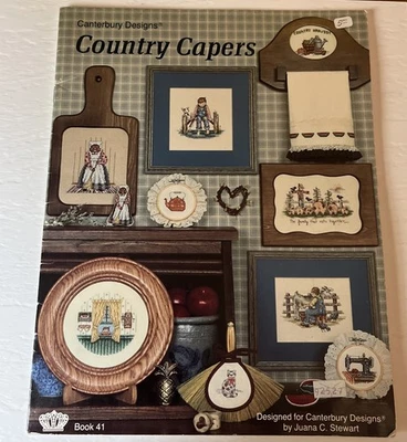 Canterbury Designs Book 41 Country Capers Counted Cross Stitch - Image 1 of 3