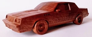 1:16 Wooden Car Model – Inspired by 1987 GNX Luxury Coupe – Gift for Collectors - Picture 1 of 8