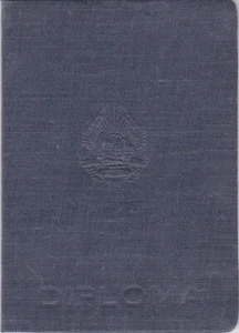 Romania, 1954, Vintage Graduation Certificate / Diploma - "C. I. Parhon" - Picture 1 of 3