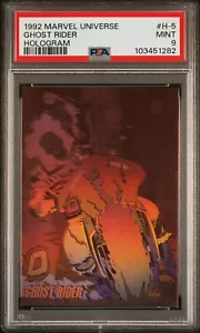 Tarjeta coleccionable Marvel Universe Ghost Rider 1992 holograma #H-5 serie 3 PSA 9 como nueva - Imagen 1 de 6