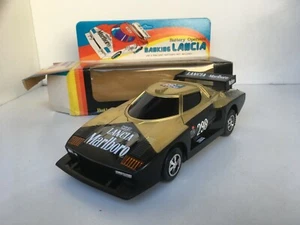 Vintage Lancia Stratos Marlboro Hong Kong Battery Operated Justen Black Gold 298 - Picture 1 of 6
