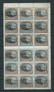 FRANCE 18 Vignettes Delandre Les Andelys poster stamps wwi cinderella 1914 ww1 - Picture 1 of 2