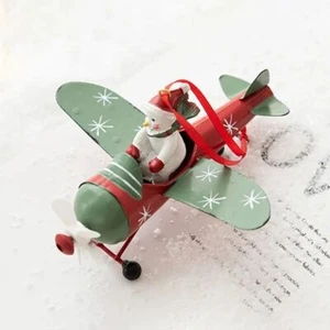 Snowman Santa Airplane Model Christmas Tree Hanging Ornaments Party Decor - Picture 1 of 13