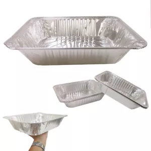 50 Pc Disposable Aluminum Foil Loaf Bread Container Baking Tins New Pan - Picture 1 of 1