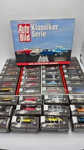 Auto Bild Klassiker Serie 40 Modellautos 1:60 Super 9 Models KOMPLETT - Bild 1 von 24