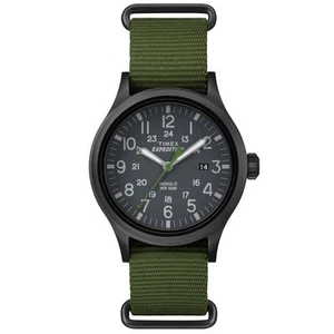 Timex TW4B04700, Herren ""Expedition"" grüne Nylonuhr, Scout, Indiglo, Datum, NEU - Bild 1 von 2