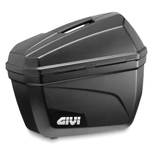 Pair of Givi E22N 22-liter Black Motorcycle Side Cases - Picture 1 of 1