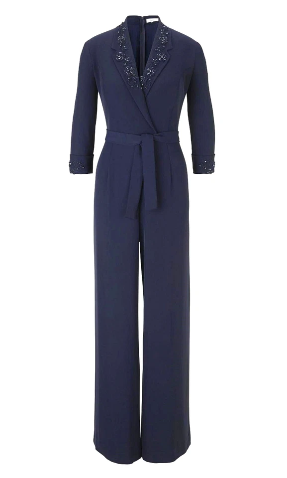 Eleganter Damenoverall in Nachtblau Gr. 42 - Bild 1 von 4