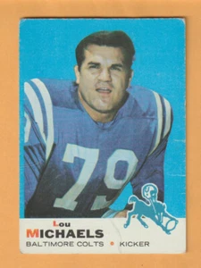 Lou Michaels Baltimore Colts 1969 Topps #116 Kentucky Wildcats Creased - Picture 1 of 2