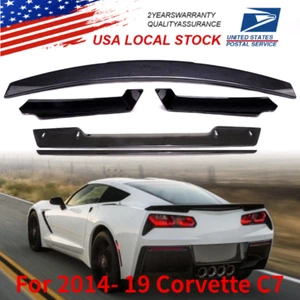 Alerón trasero para Corvette C7 2014-19 estilo carbono Z06 etapa 3 maletero EE. UU. - Imagen 1 de 10
