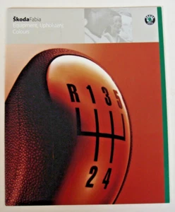 Skoda . Fabia . Equipment . Upholstery . Colours . March 2000 Sales Brochure - Picture 1 of 3