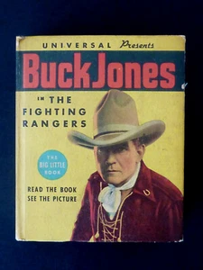 VINTAGE BIG LITTLE BOOK Buck Jones The Fighting Rangers WHITMAN 1936 #1188 VGC - Picture 1 of 9