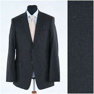 Mens SARAR Size US 40L Black Striped Wool Blazer Sport Coat Jacket