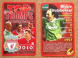 Top Trumps Single Card Liverpool Football Club 2010  Various Player Multi Player
