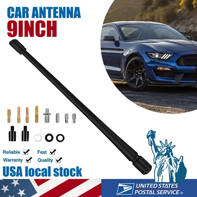 9" Black Antenna Mast Radio AM/FM Suitable for GMC Yukon XL/Acadia 2007-2024 - Image 1 of 4