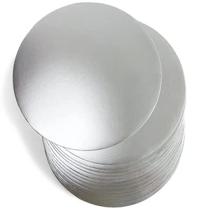 40 PCS 12" Silver Round Cake Boards Food-Grade Strong Cardboard Bases - Picture 1 of 1