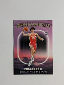 Zaccharie Risacher RC Hawks 2024-25 PANINI NBA HOOPS SKYVIEW ROOKIE CARD #23 - Picture 1 of 2