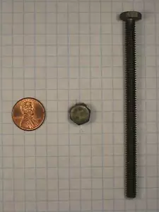 PERNO DE GRIFO HEXAGONAL #(1/4"-20) X 4" ACERO, TOTALMENTE ROSCADO, SIN CHAPAR - Imagen 1 de 1