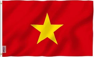 Anley Fly Breeze 3x5 Feet North Vietnam Flag - North Vietnamese Flags Polyester - Picture 1 of 6
