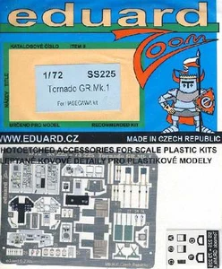 eduard Tornado GR.Mk.I piezas grabadas 1:72 modelo kit correas instrumentos cabina - Imagen 1 de 1