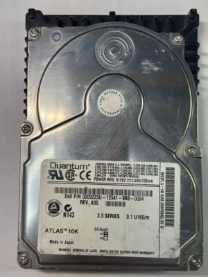 Dell 0009223U-12541-9B8-0094 9.1S TN09J462 10K RPM 4MB Ultra3 U160 SCSI 3.5" HDD - Image 1 of 4