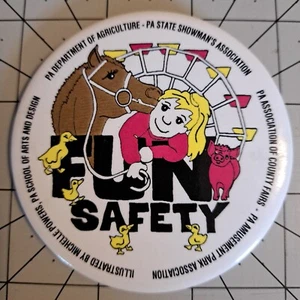 Vintage Pinback Button - PA County Fairs Michelle Powers Pin - BU236 - Picture 1 of 6