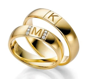 DISEÑO MADURO - ELEGANTES ANILLOS DE BODA / BRONCE - ORO - GRAN SELECCIÓN EN TIENDA - Imagen 1 de 1