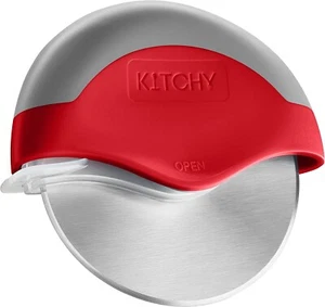Kitchy Pizza Cutter Wheel - No Effort Pizza Slicer with Protective Blade Guard - Picture 1 of 1