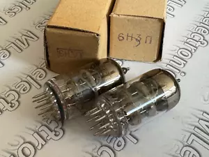 2x 6N3P USSR 6Н3П Miniature Double Triode Tube / ECC42, 6CC42, 2C51 - Picture 1 of 5