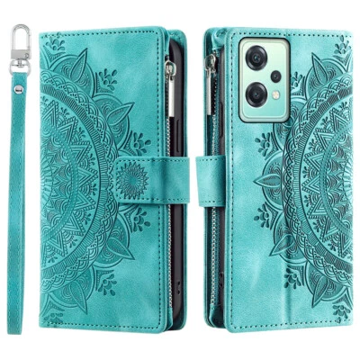 OnePlus Nord CE 2 Lite Case Datura Leather Zipper Card Slots Flip Wallet Pocket - Image 1 of 4