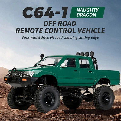 WPL C64-1 RC Car 1:16 2.4G 4WD Remote Control Pick-up Truck Toy With LED Light - Image 1 of 4