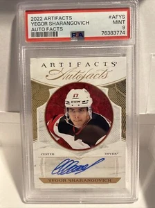 ✅ 2022 UD Artifacts Auto Facts Yegor Sharangovich #AF-YS New Jersey Devils - Foto 1 di 2