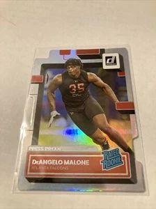 2022 Donruss Silver Die Cut #386 DeAngelo Malone Rated Rookie Rc Falcons /75 - Bild 1 von 2