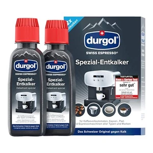 DURGOL descaler descaling all coffee machines Tassimo,Nespresso,Dolce Gusto x 2 - Picture 1 of 3