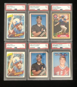 6 TOPPS Baseball Cards 80’-88’ All Graded 7 NM (2)#235 (2)#4T #634 #1T - Picture 1 of 8