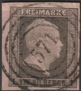 1 Sgr. MiNr. 2 mit Nummernstempel 571 HALBERSTADT (OPD Magdeburg ) - Picture 1 of 1