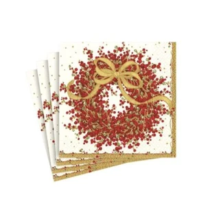Pepper Berry Cocktail Napkins Red 20-Pack Entertaining Party Supplies - Picture 1 of 8