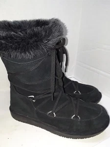 Skechers Damen-Winterstiefel schwarz Wildleder 48008 Größe 7 - Bild 1 von 8