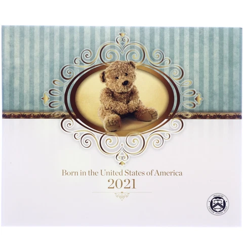2021 S US Mint Birth Born In USA Set (21RD) Birthday 5 Coin Proof Set OGP & COA Cover
