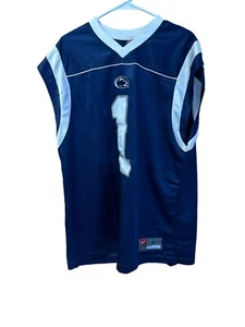 Nike Jersey Mens Large Blue White Sleeveless V Neck Penn State Nittany Lions - Picture 1 of 8