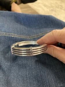 NAPIER Bracciale Cerniera Bracciale Argento Tono - Foto 1 di 5